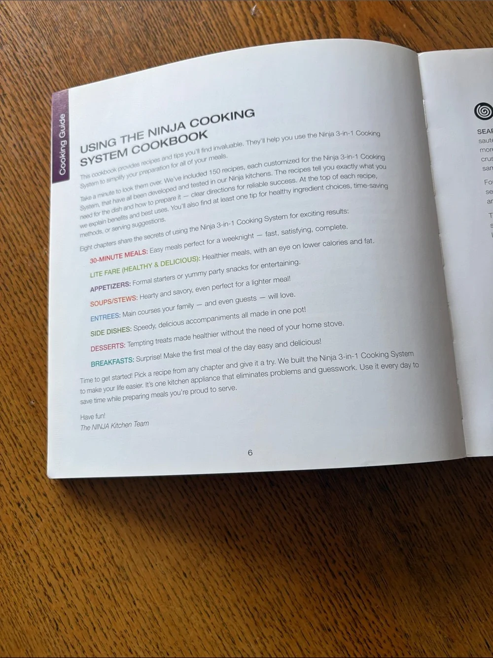 Ninja Cookbook — White, Green & Orange Cover